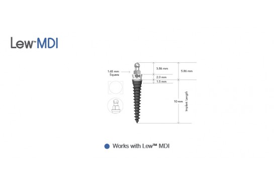 Lew™ MDI 3.0 mm O-Ball Collared Implants