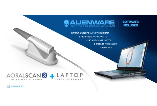 Aoralscan 3 Intraoral Scanner + Alienware Laptop with Software2