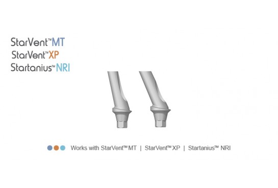 StarVent™ Hexed Abutment Angled Cementable Peek
